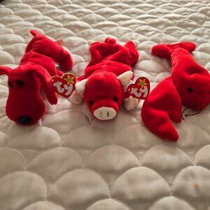ty Beanie Babies, Vintage. Bright Red, in time for Valentines Day